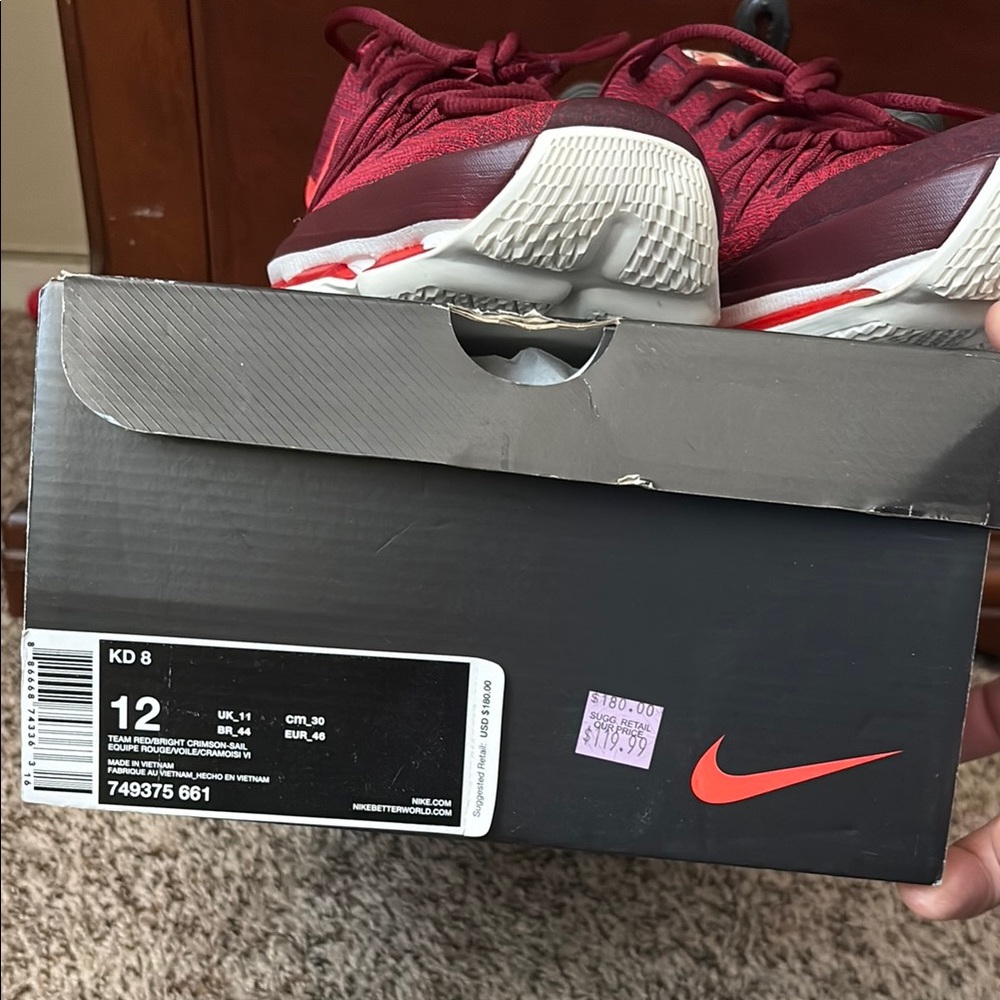 Nike KD 8 Red Sneakers